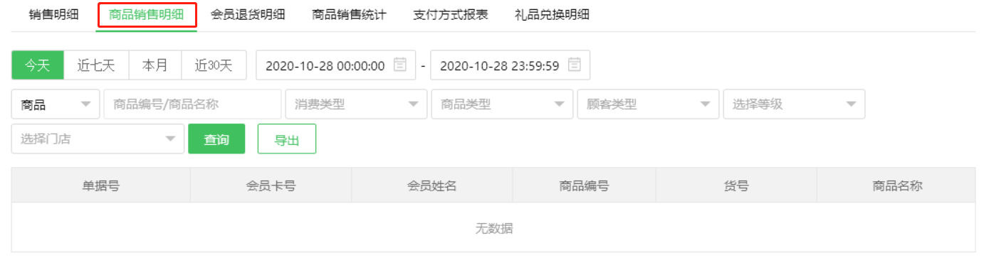 销售报表
