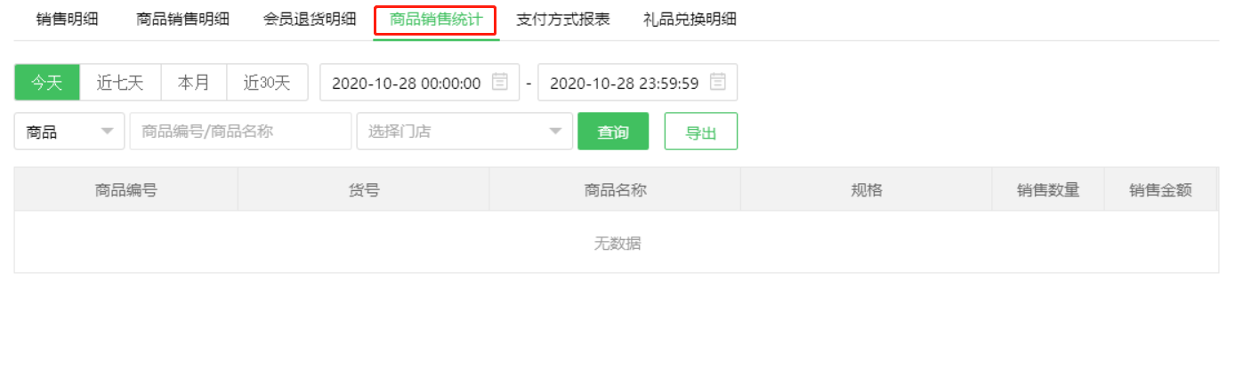 销售报表